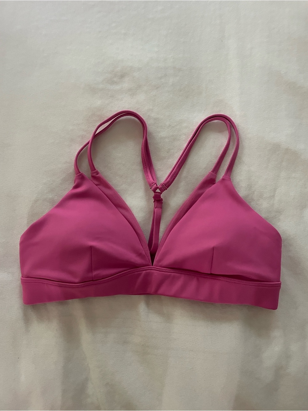 ALO Yoga Fuchsia Wireless Bralette with Racerback Detail